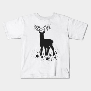 Christmas Deer Pattern Kids T-Shirt